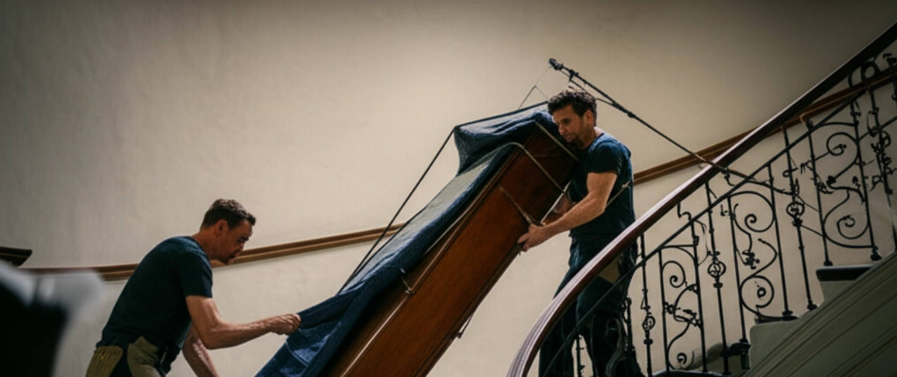Transporte de Piano por Escaleras
